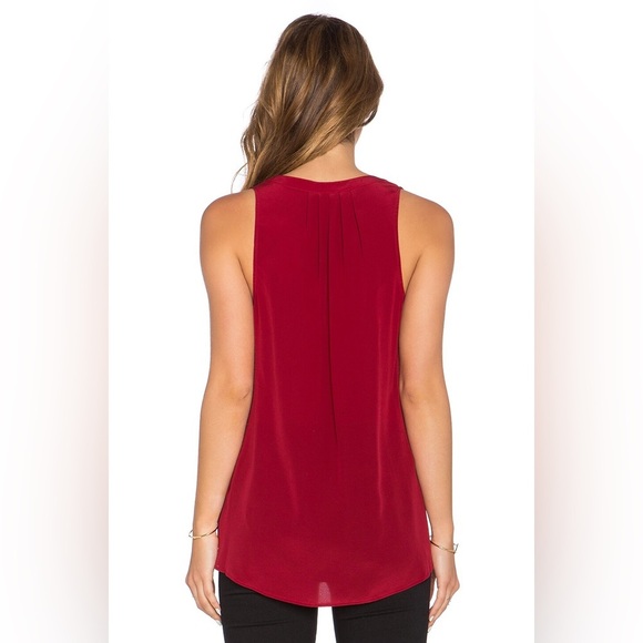 Joie Silk Blouse Women's Size‎ Small Pink Magenta Aruna Sleeveless Top Loose Fit - Picture 10 of 10